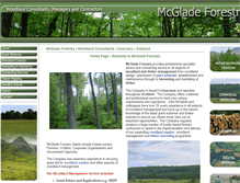 Tablet Screenshot of mcgladeforestry.co.uk